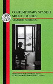 Contemporary Spanish short stories by Andrews, Jean, Montserrat Lunati