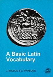 Cover of: Basic Latin Vocabulary