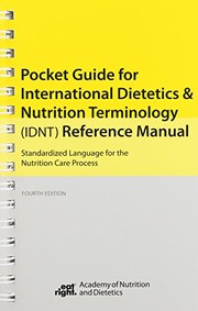 Cover of: International Dietetics and Nutritional Terminology Pocket Guide