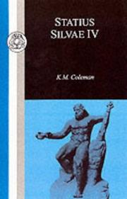 Cover of: Statius: Silvae IV (BCP Classic Commentaries on Greek & Latin Texts)