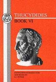 Cover of: Thucydides: Book VI (BCP Greek Texts) (BCP Greek Texts)