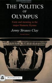 Cover of: Politics of Olympus by Jenny Strauss Clay