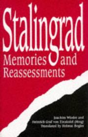 Cover of: Stalingrad by Joachim Wieder, Heinrich Graf Von Einsiedel