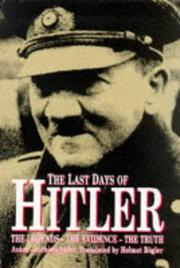 Cover of: The Last Days of Hitler by Anton Joachimsthaler