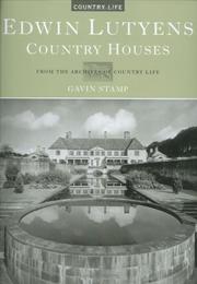 Cover of: Edwin Lutyens. Country Houses (Country Life)