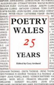 Cover of: Poetry Wales: 25 Years