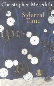 Cover of: Sidereal Time by Christopher Meredith