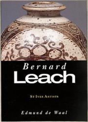 Bernard Leach by Edmund De Waal