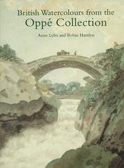 Cover of: British Watercolours from the Oppe Collection by Annie Lyles, Robin Hamlyn