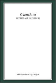 Cover of: Gwen John: Letters and Notebooks