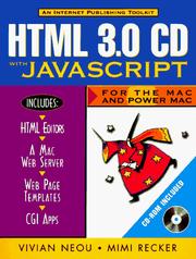 Cover of: HTML 3.0 CD with JavaScript for the Mac and Power Mac