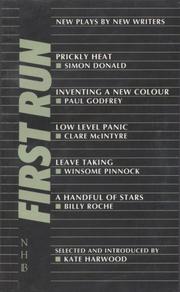 Cover of: First Run: New Plays by New Writers