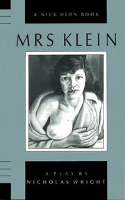 Cover of: Mrs Klein by Nicholas Wright