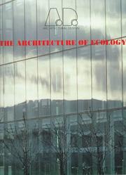 Cover of: Architecture of Ecology - Architectural Design Profiles 125 (Architectural Design)