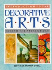 Cover of: Introduction to the Decorative Arts to The