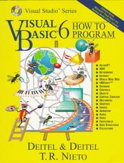 Cover of: Visual Basic 6 how to program by Harvey M. Deitel