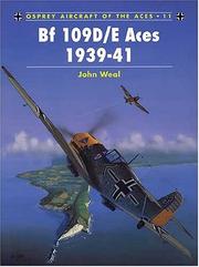 Cover of: BF 109D/E Aces 1939-1941