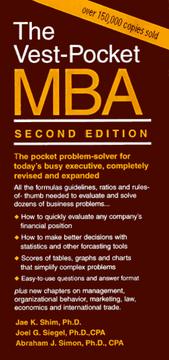 Cover of: The Vest-Pocket MBA: Second Edition (Vest-Pocket Series)