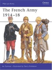 Cover of: The French Army 1914-18