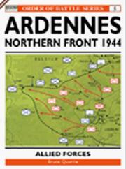 Cover of: The Ardennes Offensive US V Corps & XVIII (Airborne) Corps: Northern Sector (Order of Battle)