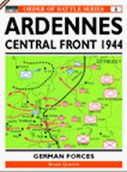 Cover of: The Ardennes Offensive V Panzer Armee: Central Sector (Order of Battle)