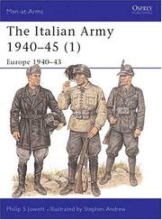 Cover of: Italian Army in World War II : (1) Europe 1940-43 (Men-At-Arms Series, 340)