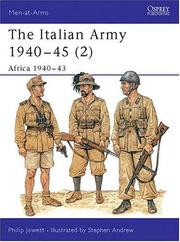 Cover of: The Italian Army 1940-45 (2): Africa 1940-43 by Philip Jowett