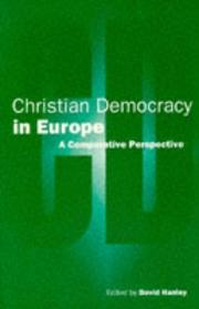 Cover of: Christian democracy in Europe: a comparative perspective