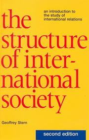 The Structure of International Society by Geoffrey Stern