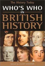 Cover of: Who's Who in British History