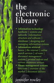 Cover of: The Electronic Library (Computers for Libraries) (Computers for Libraries)