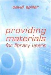 Cover of: Providing materials for library users