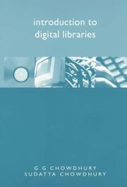 Cover of: Introduction to digital libraries by G. G. Chowdhury