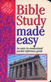 Cover of: Bible Study Made Easy (Easy Bible) by Mark Waters