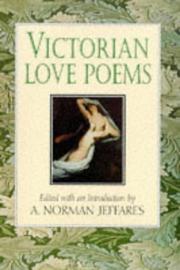 Cover of: Victorian Love Poems by A. Norman Jeffares