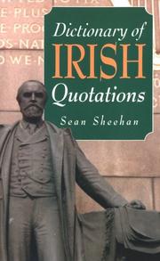 Cover of: Dictionary of Irish quotations