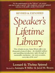 Cover of: Speaker's lifetime library