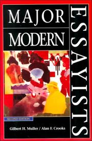 Cover of: Major modern essayists