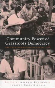 Cover of: Community Power and Grassroots Democracy by 