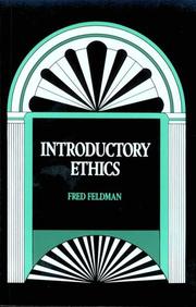 Cover of: Introductory ethics by Feldman, Fred