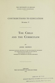 Cover of: The child and the curriculum