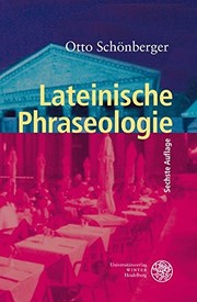 Cover of: Lateinische Phraseologie