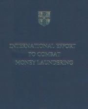 Cover of: International efforts to combat money laundering