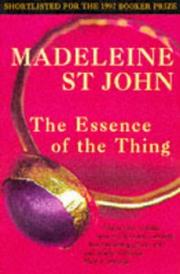 Cover of: The Essence of the Thing