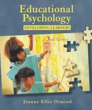 Cover of: Educational psychology by Jeanne Ellis Ormrod, Jeanne Ellis Ormrod