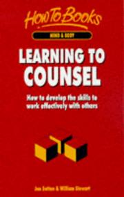 Cover of: Learning to Counsel