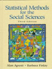 Statistical methods for the social sciences by Alan Agresti, Barbara Finlay