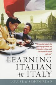 Cover of: Learning Italian in Italy by Simon Read