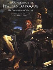 Cover of: Discovering the Italian baroque: the Denis Mahon collection