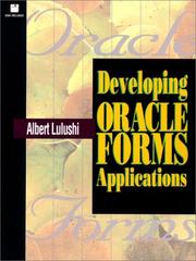 Cover of: Developing Oracle Forms applications